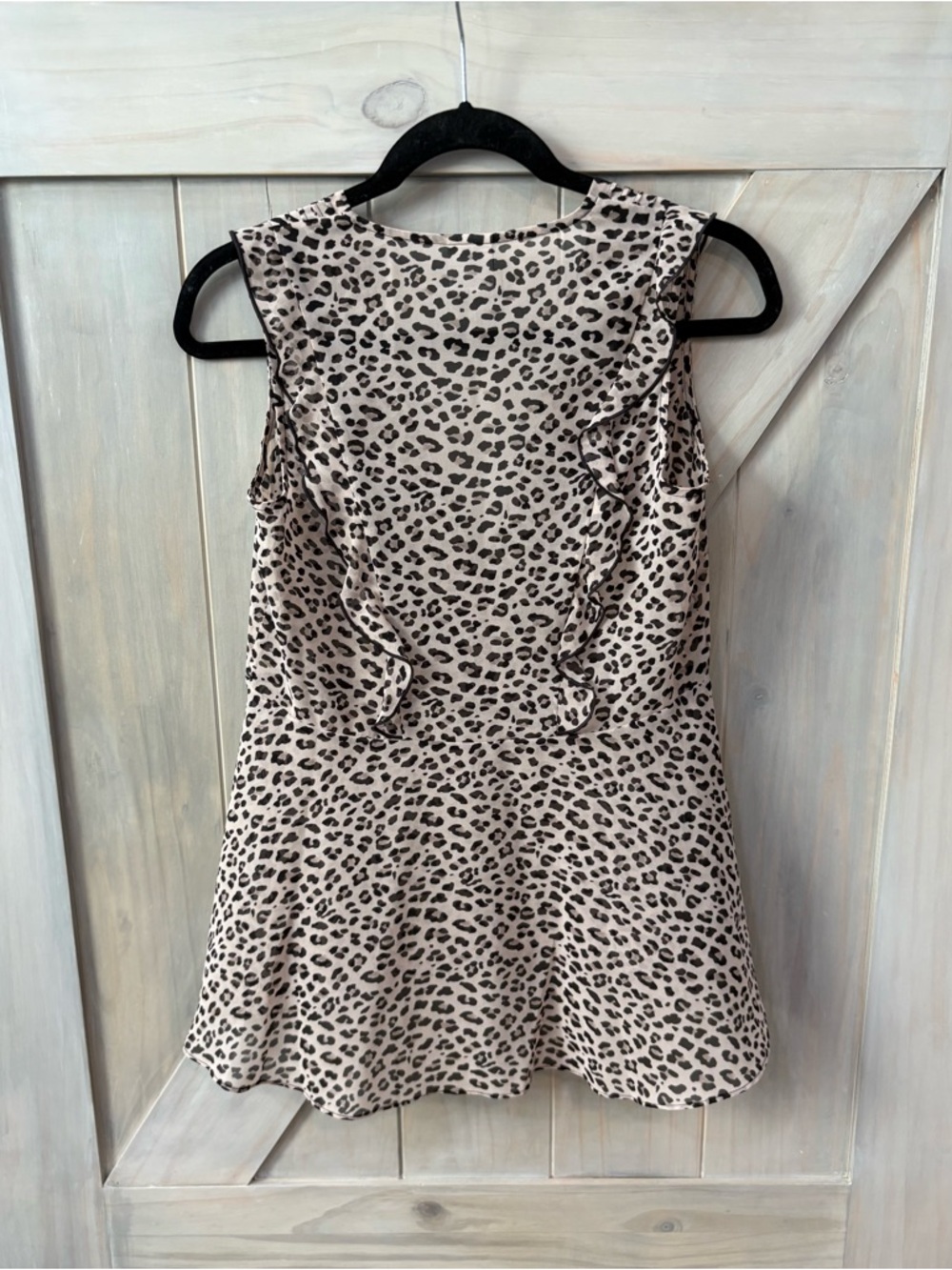 Cabi Sleeveless Animal Print V-Neck Top - Picture 7 of 8